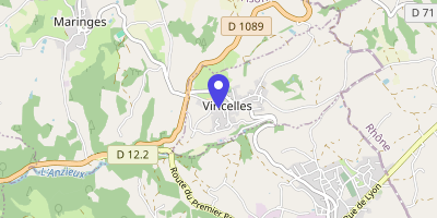 Carte OpenStreetMap — 1 place de la Mairie, Viricelles
