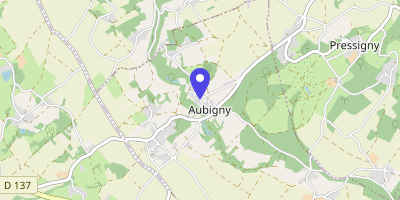 Carte OpenStreetMap — 3 rue André-Ganne, Aubigny