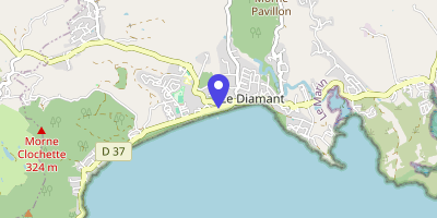 Carte OpenStreetMap — 45 rue Justin-Roc, Le Diamant