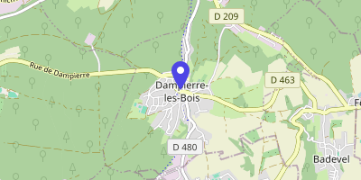 Carte OpenStreetMap — Grand'rue, Dampierre-les-Bois