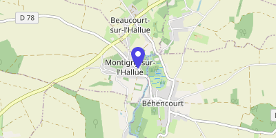 Carte OpenStreetMap — 9 rue du Château, Montigny-sur-l'Hallue