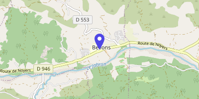 Carte OpenStreetMap — 72 chemin du Castel, Bevons