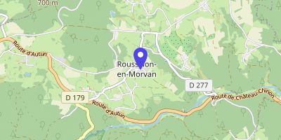 Carte OpenStreetMap — 11 rue du Bourg, Roussillon-en-Morvan