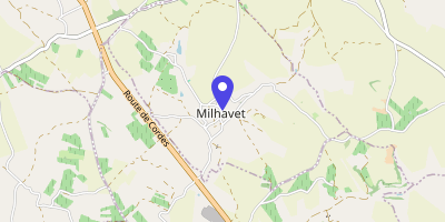 Carte OpenStreetMap — 170 rue du Village, Milhavet