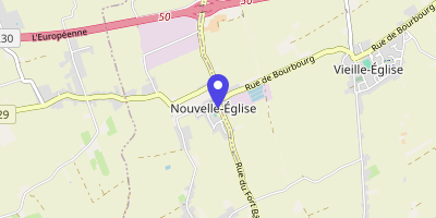 Carte OpenStreetMap — 100 rue Fort-Bâtard, Nouvelle-Église