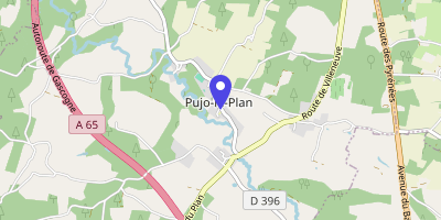 Carte OpenStreetMap — 342 avenue du Bourg, Pujo-le-Plan