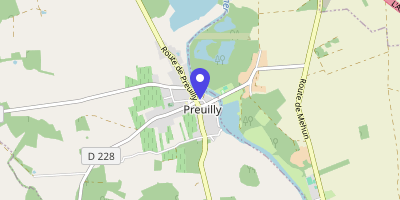 Carte OpenStreetMap — 6 place de l'Église, Preuilly