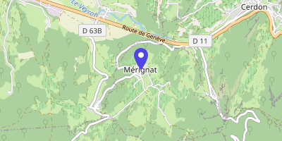 Carte OpenStreetMap — 40 rue de Derrière-l'Église, Mérignat