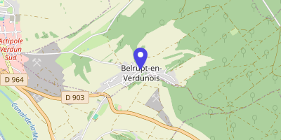 Carte OpenStreetMap — 2 Grande-Rue, Belrupt-en-Verdunois