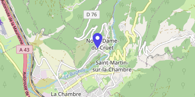 Carte OpenStreetMap — 891 Route du Cruet, Notre-Dame-du-Cruet
