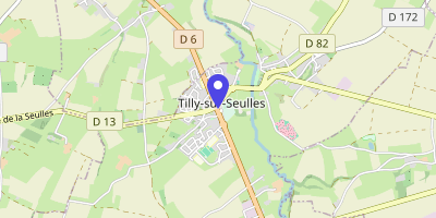 Carte OpenStreetMap — 5 Place du Général-de-Gaulle, Tilly-sur-Seulles
