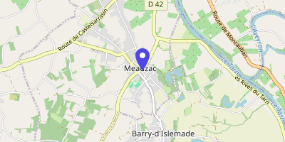 Carte OpenStreetMap — 7 place du 8 mai 1945, Meauzac