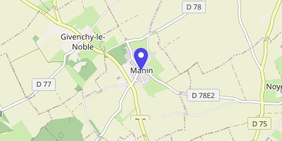 Carte OpenStreetMap — 2 rue de la Mairie, Manin