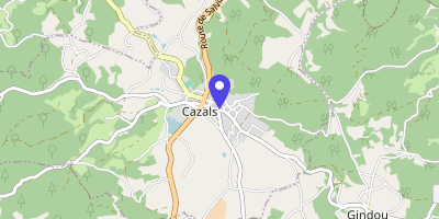 Carte OpenStreetMap — Place Joseph-Touriol, Cazals