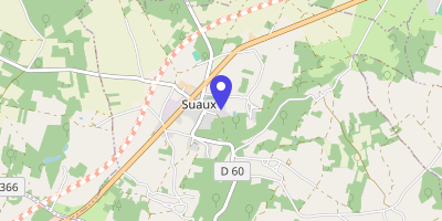Carte OpenStreetMap — 1 rue du Château, Suaux