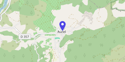 Carte OpenStreetMap — 1 place de la Mairie, Aurel