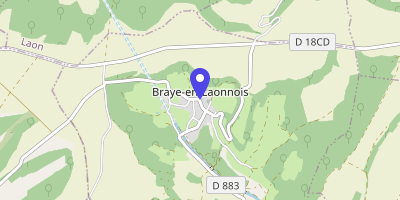 Carte OpenStreetMap — 1 rue du 27e-BCA, Braye-en-Laonnois
