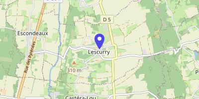Carte OpenStreetMap — 3 rue des Tilleuls, Lescurry
