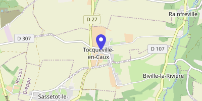 Carte OpenStreetMap — 18 rue Saint-Pierre, Tocqueville-en-Caux