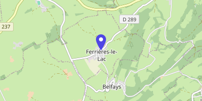 Carte OpenStreetMap — 13 rue du Tilleul, Ferrières-le-Lac