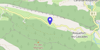 Carte OpenStreetMap — Roquefort-les-Cascades