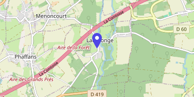 Carte OpenStreetMap — 14 rue de la Mairie, Lacollonge