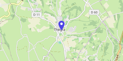 Carte OpenStreetMap — Place de la Mairie, Thégra