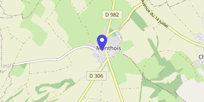 Carte OpenStreetMap — 1 place de la Mairie, Monthois