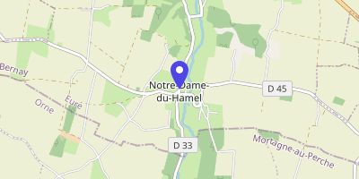 Carte OpenStreetMap — 78 route d'Échanfray, Notre-Dame-du-Hamel