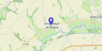 Carte OpenStreetMap — 29 rue Principale, Vincy-Reuil-et-Magny