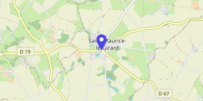 Carte OpenStreetMap — 14 rue Bellevue, Saint-Maurice-le-Girard