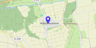 Carte OpenStreetMap — 1 place de la Mairie, Waldolwisheim