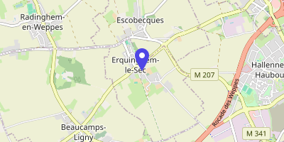 Carte OpenStreetMap — 132 rue de l'Église, Erquinghem-le-Sec