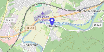 Carte OpenStreetMap — 13 Grande-Rue, Chalèze