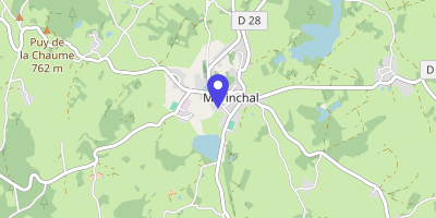 Carte OpenStreetMap — 6 rue du Château-de-la-Mothe, Mérinchal