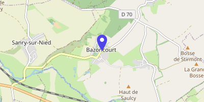 Carte OpenStreetMap — 43 rue de Courten, Bazoncourt