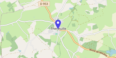 Carte OpenStreetMap — 6 place de la Mairie, Theneuille