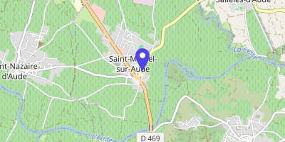 Carte OpenStreetMap — 9 avenue Georges-Brassens, Saint-Marcel-sur-Aude