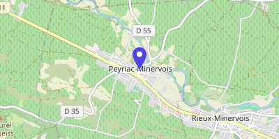Carte OpenStreetMap — 22 rue Jean-Jaurès, Peyriac-Minervois