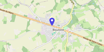 Carte OpenStreetMap — 10 rue Nationale, Bouloire