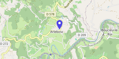 Carte OpenStreetMap — 55 place du Marché, Arlebosc