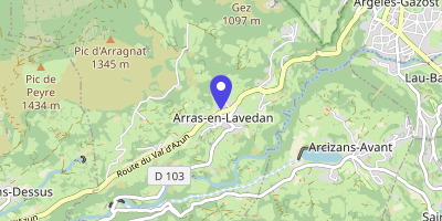 Carte OpenStreetMap — 24 route du Val-d'Azun, Arras-en-Lavedan