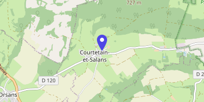 Carte OpenStreetMap — 3 rue de la mairie, Courtetain-et-Salans