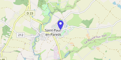 Carte OpenStreetMap — 42 rue de l'Église, Saint-Paul-en-Pareds
