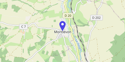 Carte OpenStreetMap — 1 place de la Mairie, Montlevon