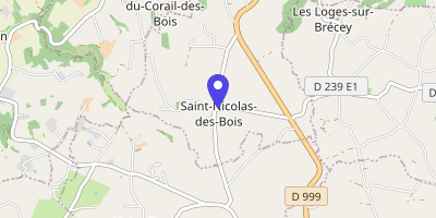 Carte OpenStreetMap — 3 rue de l'Église, Saint-Nicolas-des-Bois