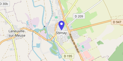 Carte OpenStreetMap — 14 place de la République, Stenay