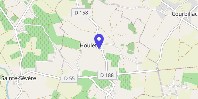 Carte OpenStreetMap — 1 place de l'Église, Houlette