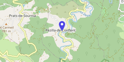 Carte OpenStreetMap — 9 rue de la Mairie, Pézilla-de-Conflent