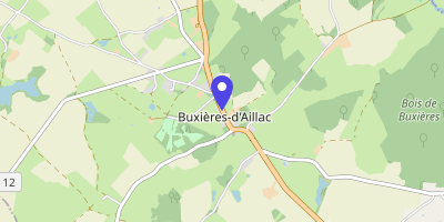 Carte OpenStreetMap — 11 route de Châteauroux, Buxières-d'Aillac